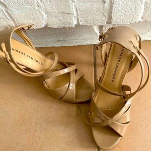 Chinese Laundry sz 9.5 women’s tan patent high heel shoe